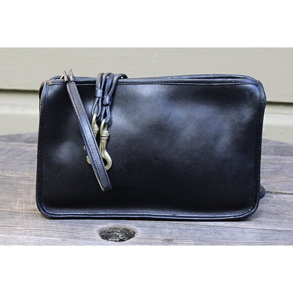 Coach Vintage - 1960s-70s NYC Basic Bag #9455 in Black, Glue in Creed, Pre-Talon - Picture 2 of 15